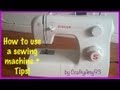 How to use a sewing machine + Sewing Tips! (Easy for Beginners)