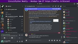 CircuitPython Weekly Meeting for September 8, 2025 @circuitpython #circuitpython #adafruit