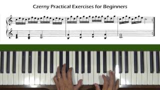 Czerny Practical Exercises for Beginners Op. 599, No. 18 Piano Tutorial