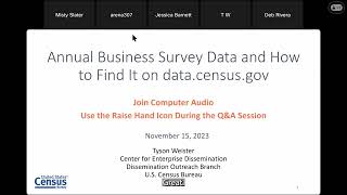 Annual Business Survey Data and How to Find It on data.census.gov