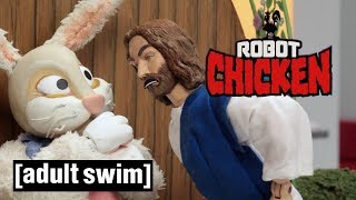 Robot Chicken | Jesus vs. Easter Bunny | Adult Swim UK 🇬🇧