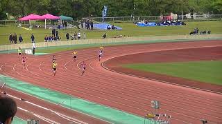 20180415　2018第１回宮崎県記録会中学女子200ｍ第４組　+1.8