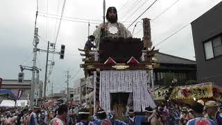 令和4年 佐原の大祭 夏祭り 最終日 ⑩ 山村会館前 下仲町通過〜浜宿のの字廻し