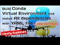 How to Create Conda Virtual Environment and Install dependencies with One command | Python