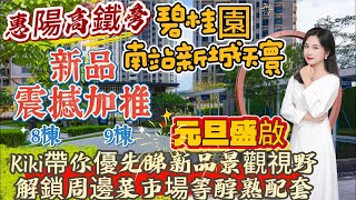 惠陽高鐵旁丨碧桂園南站新城天寰丨8棟9棟新品震撼加推丨元旦盛啟丨Kiki帶你優先睇新品景觀視野丨解鎖周邊菜市場等醇熟配套丨便捷生活