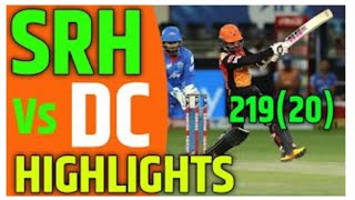SRH VS  DC MATCH PREVIEW  HIGHLIGHT