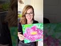 how to paint a simple abstract flower in acrylic easyart acrylicpainting howtopaintaflower