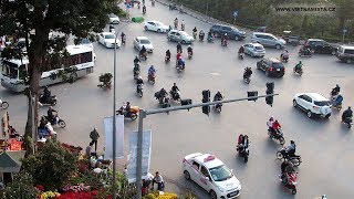 Trafic in Hanoi Doprava v Hanoi Vietnamista