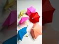 How to make easy paper umbrella | Origami umbrella crafts | mini paper umbrella DIY