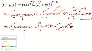 #2.10 (c): Solve convolution integral example.