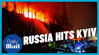 Russia bombs Kyiv shopping mall as Putin's war of attrition continues