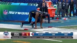 Adoree Jackson | 2017 NFL Combine 40 Yard Dash \u0026 All Drills | NFL Highlights HD