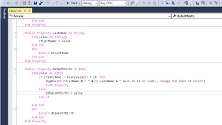 Object Oriented Programming 3 – Property Procedures