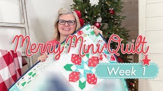 Christmas in July Sew Along - Merry Mini Week One - Poinsettia Block - Fat Quarter Shop