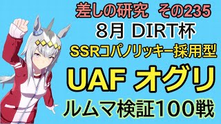 【ウマ娘】差しの研究 その235 ～ DIRT杯　SSRコパノリッキー採用型　差しオグリの話 ～【ゆっくり解説】