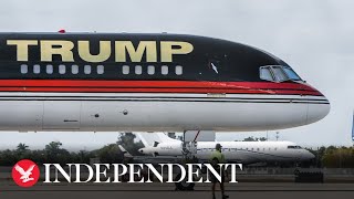 Donald Trump’s plane takes off for New York ahead of historic court hearing
