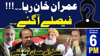 Samaa News Headlines 6 PM | Courts Multiple Decisions | Imran Khan Bail  | 15 May 2024 | SAMAA TV