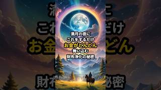 満月の夜にこれをするだけお金がどんどん舞い込む財布浄化の秘密