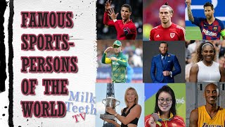Famous Sportspersons of the world - Cricketers Boxers Tennis Players Footballers Athletes and More