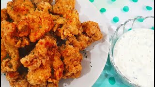 ไก่ทอดกับซอสโยเกิร์ต Fried Chicken With Yoghurt Sauce | น้ำพริกพี่นก