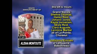 Alisha Montoute ~ Long Obituary#2