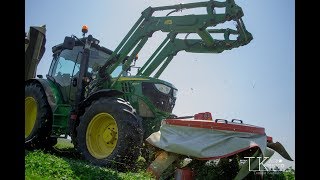 Sianokiszonka na Mazowszu 2018 - John Deere/New Holland/Kuhn