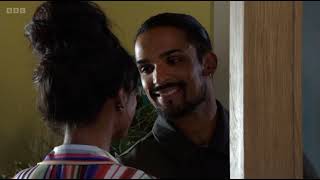 Eastenders: Ravi and Nina kiss secretly