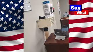 Officer THREATENS woman for not wearing mask at Oldham County KENTUCKY Courthouse