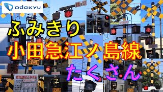 小田急江ノ島線 踏切めぐり！たくさんの魅力的な踏切を一挙公開　Japan Railway crossing Odakyu LINE RAILWAY(Kanagawa japan)