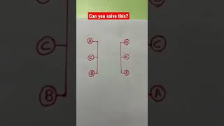 Connect lines from A to A, B to B and C to C to solve it! #math #tutor #youtube #learning #shorts