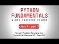 Python Fundamentals Training - More on Standard Libraries, Web Handling, and Unittest