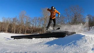 Skiing the BEST Park Laps of the Season at Jack Frost ONE PARK!!