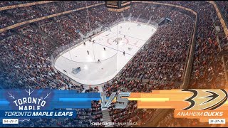 2022 NHL Season Toronto Maple Leafs Vs Anaheim Ducks NHL 23 Simulation