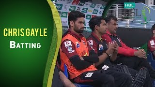 Match 18: Lahore Qalandars vs Quetta Gladiators - Chris Gayle's Batting