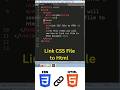 How to Link a CSS File to Html | CSS Tutorial for Beginners