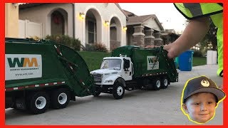 Roman's Waste Management Toy Garbage Truck Play Day