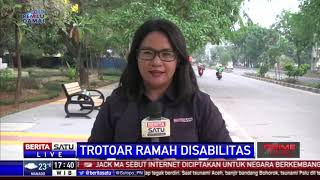 Trotoar Ramah Disabilitas di Jakarta Utara Bisa Digunakan Pertengahan Oktober