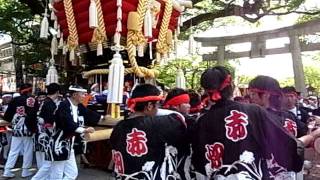 2011.9.10(土)2/5ー赤畑町宮入ー　＠百舌鳥八幡宮月見祭