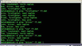 BASH lesson 3 - grep and cut commands