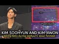 Fans speculated that Kim Jiwon was there at the top left side on Kim soohyun's seoul fanmeet