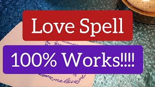 Love Spells That Work Instantly