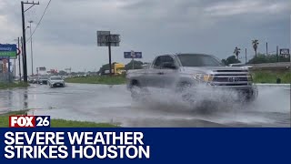 Houston weather: Severe weather affecting roads, airports