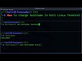 How to change HostName in Kali Linux Terminal