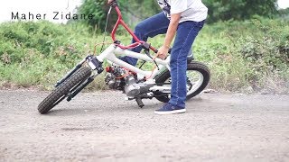 Short BMX cub video details, Engine Honda C70 Modif