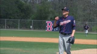 Minnesota Twins RHP Paul Clemens pitching in MiLB Spring Training 4/1/2017