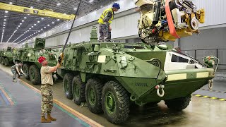 Inside US Massive Facility Maintaining Powerful Stryker Armored Vehicle Engine