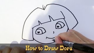 How to Draw Dora the Explorer | Beginner Drawing Tutorial (Step-by-Step)