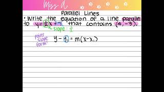 Parallel Lines with Miss A.