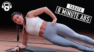 8 Minute Abs | Tabata | 16 Core Exercises | No Repeat