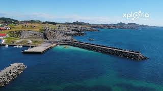 Sandve port, South Norway 2018.07 aerial video